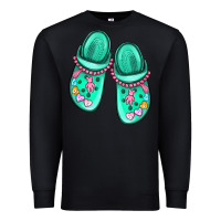 Black nurse crocs Premium Sweatshirt - MaliasSmallBusiness