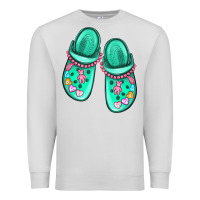 Dove Grey nurse crocs Premium Sweatshirt - MaliasSmallBusiness
