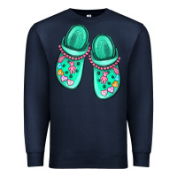 Navy nurse crocs Premium Sweatshirt - MaliasSmallBusiness