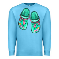 Ocean Blue nurse crocs Premium Sweatshirt - MaliasSmallBusiness