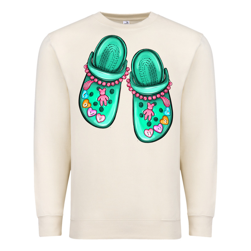 Nurse Crocs Premium Sweatshirt by MaliasSmallBusiness | Teevron
