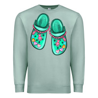 Seafoam nurse crocs Premium Sweatshirt - MaliasSmallBusiness