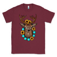 Burgundy deer gemstone sunflower Classic Tee - JahusDesignShop