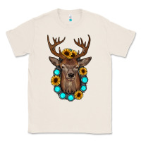 Deer Gemstone Sunflower Classic Tee | Teevron