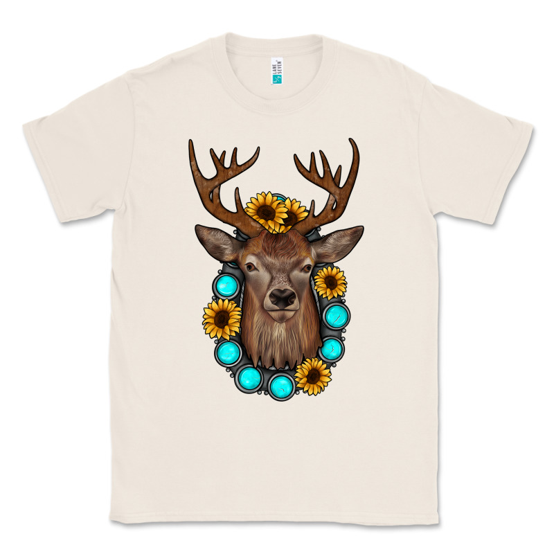 Deer Gemstone Sunflower Classic Tee by JahusDesignShop | Teevron
