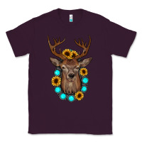 Plum deer gemstone sunflower Classic Tee - JahusDesignShop