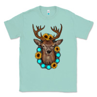 Seafoam deer gemstone sunflower Classic Tee - JahusDesignShop