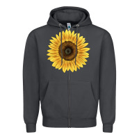 Smoke giganteus sunflower Zipper Hoodie - LillyAllenDesigns