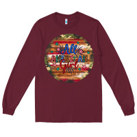 Burgundy all american girl Long Sleeve Tee - Artiststas