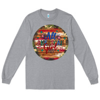 Heather Grey all american girl Long Sleeve Tee - Artiststas