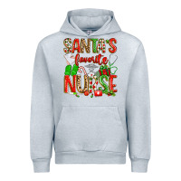 Heather Grey santa's favorite nurse Urban Hoodie - texasbilliewilder