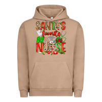 Pigment Burro santa's favorite nurse Urban Hoodie - texasbilliewilder