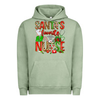 Pigment Oil Green santa's favorite nurse Urban Hoodie - texasbilliewilder