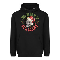 Black so merry it's scary Heavyweight Hoodie - MaliasSmallBusiness