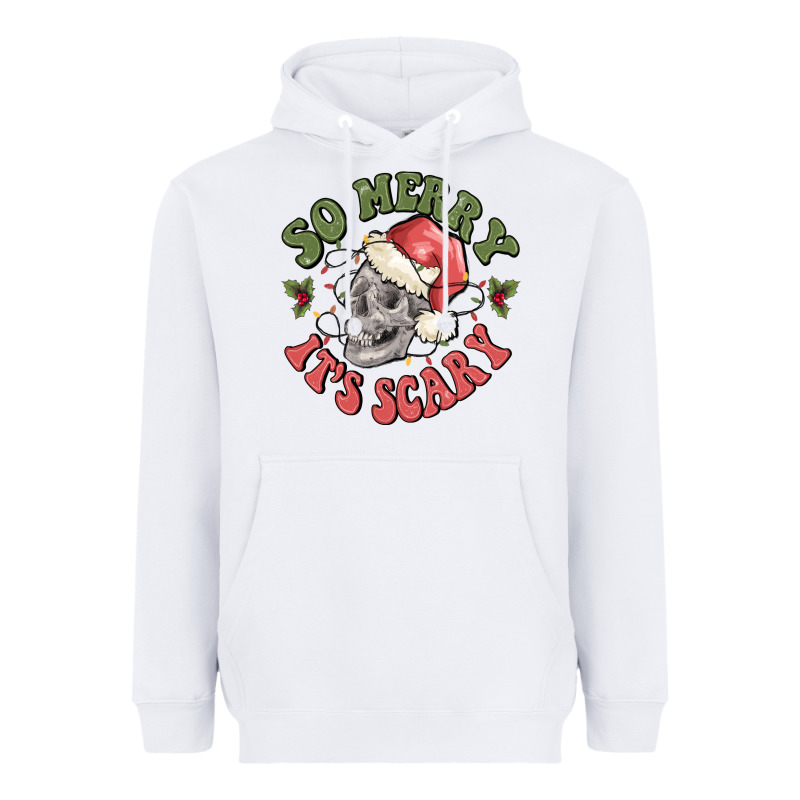 So Merry It's Scary Heavyweight Hoodie by MaliasSmallBusiness | Teevron