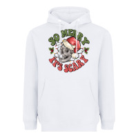 White so merry it's scary Heavyweight Hoodie - MaliasSmallBusiness