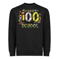 Black happy 100 day of school Heavyweight Sweatshirt - RacoonDesign