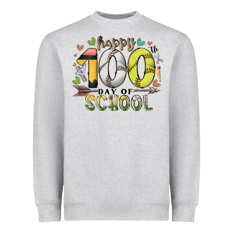 Happy 100 Day Of School Heavyweight Sweatshirt by RacoonDesign | Teevron