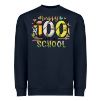 Navy happy 100 day of school Heavyweight Sweatshirt - RacoonDesign