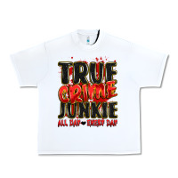 White true crime junkie all day every day Urban Heavy Tee - JahusDesignShop