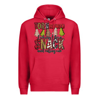 Cardinal torn between looking like a snack and eating one christmas cake Premium Hoodie - Jasminsmagicworld