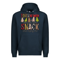 Navy torn between looking like a snack and eating one christmas cake Premium Hoodie - Jasminsmagicworld
