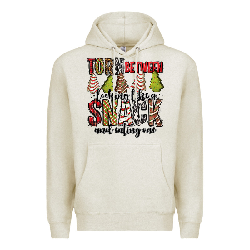 Torn Between Looking Like A Snack And Eating One Christmas Cake Premium Hoodie by Jasminsmagicworld | Teevron