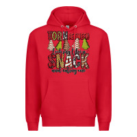 Red torn between looking like a snack and eating one christmas cake Premium Hoodie - Jasminsmagicworld