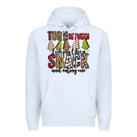 White torn between looking like a snack and eating one christmas cake Premium Hoodie - Jasminsmagicworld