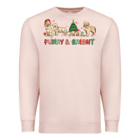 Pale Pink furry and bright Premium Sweatshirt - MaliasSmallBusiness