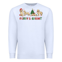 White furry and bright Premium Sweatshirt - MaliasSmallBusiness