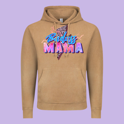 Badass Mama Vintage Hoodie Designed By Zillion Design Studio