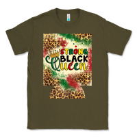 Army Green strong black queen 12 oz can cooler (regular) Classic Tee - Artiststas