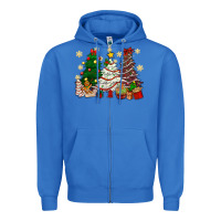 True Royal Cake Christmas trees Zipper Hoodie - NancyCooperArtShop