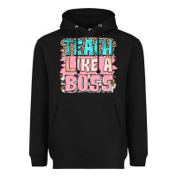 Black teach like a boss Heavyweight Hoodie - NancyCooperArtShop