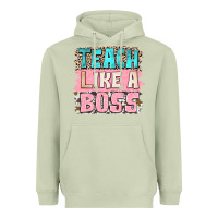 Matcha teach like a boss Heavyweight Hoodie - NancyCooperArtShop