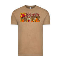 Vintage Coffee firefighter wife with hat sunflowers Vintage Tee - HRA Design Shop