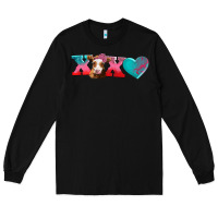 Black xoxo guarnsey cow Long Sleeve Tee - AdoDesignShop