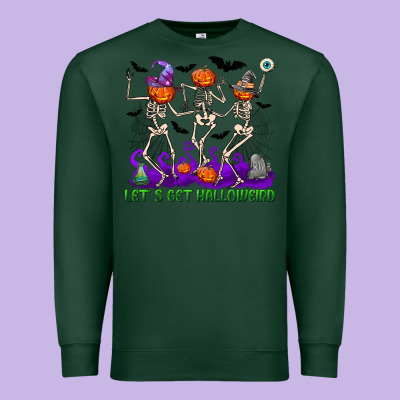 Let S Get Halloweird Premium Sweatshirt Designed By Nancycooperartshop