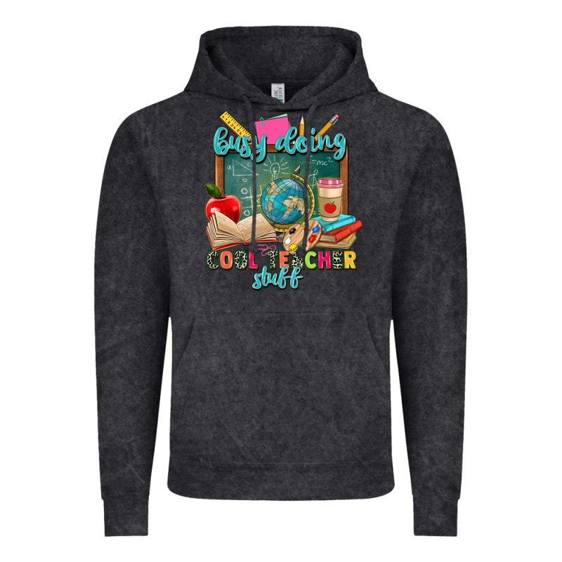 Busy Doing Cool Teacher Stuff Vintage Hoodie by Zillion Design Studio | Teevron