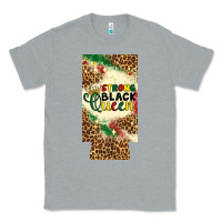 Heather Grey strong black queen 12 oz can cooler (slim) Classic Tee - Artiststas