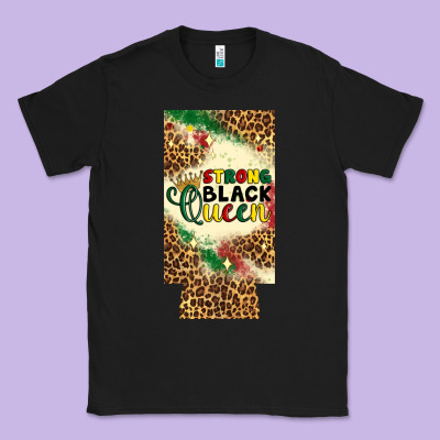 Strong Black Queen 12 Oz Can Cooler (slim) Classic Tee Designed By Artiststas