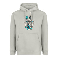 Moon Dust turquoise gemstone skeleton hand Heavyweight Hoodie - MaliasSmallBusiness