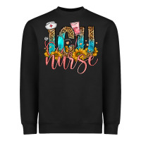 Black icu nurse Heavyweight Sweatshirt - FaDigitalArtStudio