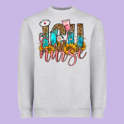 Icu Nurse Heavyweight Sweatshirt Designed By Fadigitalartstudio