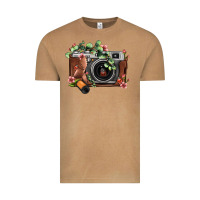 Vintage Camel floral eucalyptus film roll vintage camera Vintage Tee - FaDigitalArtStudio