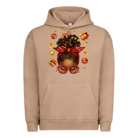 Pigment Burro christmas afro messy bun Urban Hoodie - texasbilliewilder