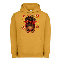 Pigment Peanut Butter christmas afro messy bun Urban Hoodie - texasbilliewilder