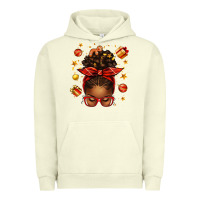Pigment Pistachio christmas afro messy bun Urban Hoodie - texasbilliewilder