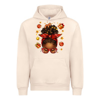 Sandshell christmas afro messy bun Urban Hoodie - texasbilliewilder